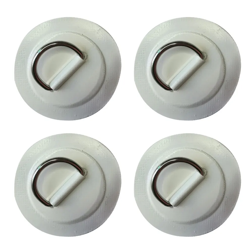 SUP Board D Ring Patch Kit with Bungee Cord for Secure Deck Rigging and Gear Storage