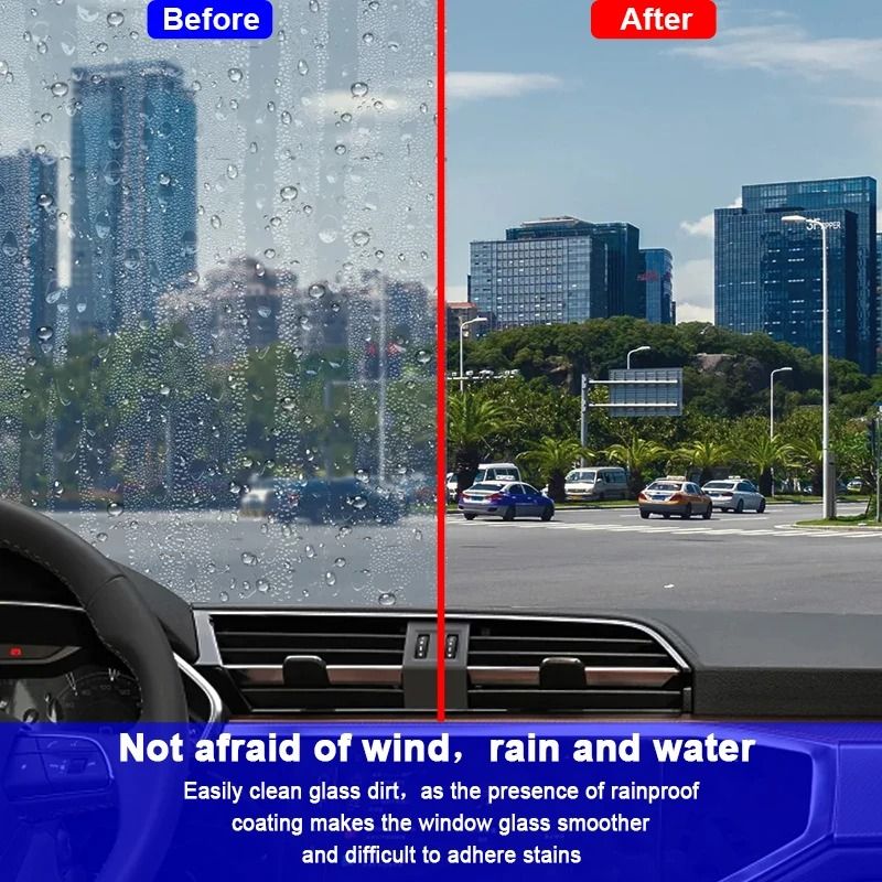 Water Repellent Anti-Rain Coating – Professional Hydrophobic Car Glass Treatment