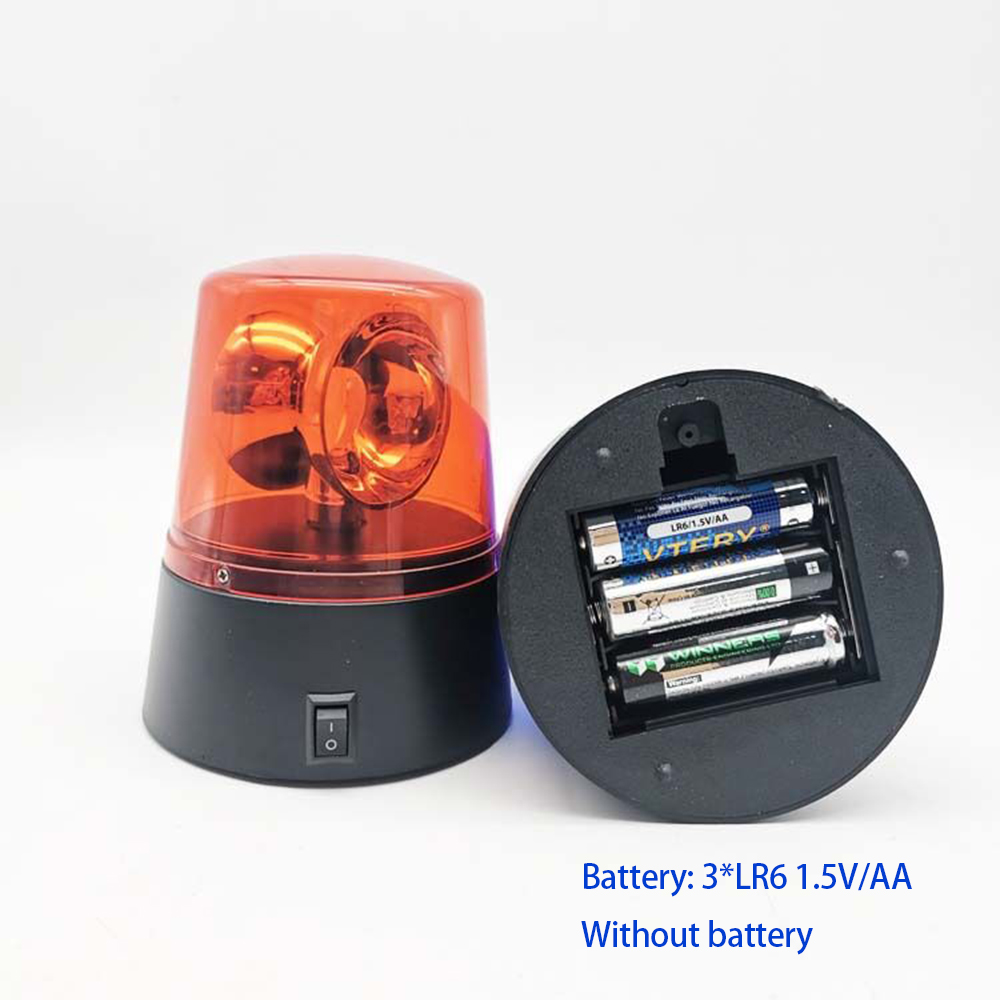 LED Police Strobe Light Car Emergency Beacon & Rotating DJ Disco Party Light