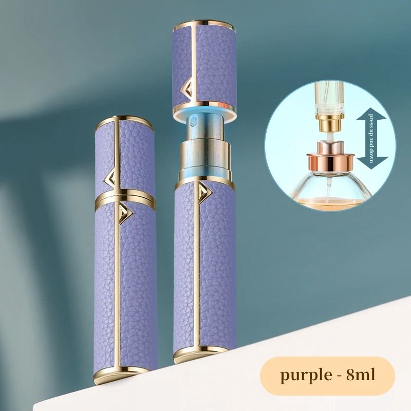5ml PU Leather Mini Perfume Atomizer Spray Bottle