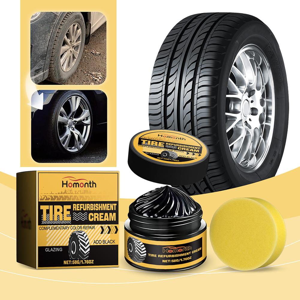 Coating Wax for Tires & Rubber Parts  Shine, Anti-Aging, and Protection Cream for Auto Tires and Parts