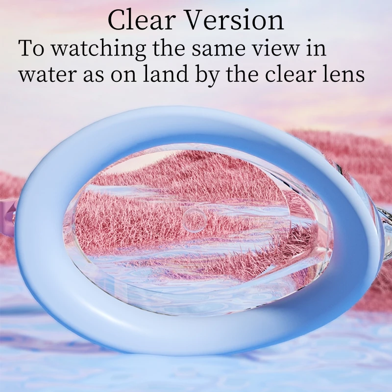 Clear View Anti Fog Adult Swimming Goggles with Waterproof Wide HD Vision