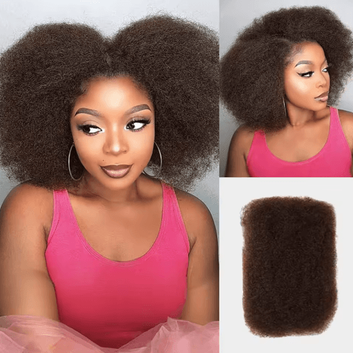 Black Pearl Top Peruvian Kinky Curly Mini Twist Bulk Human Hair, 50g Remy Bundles