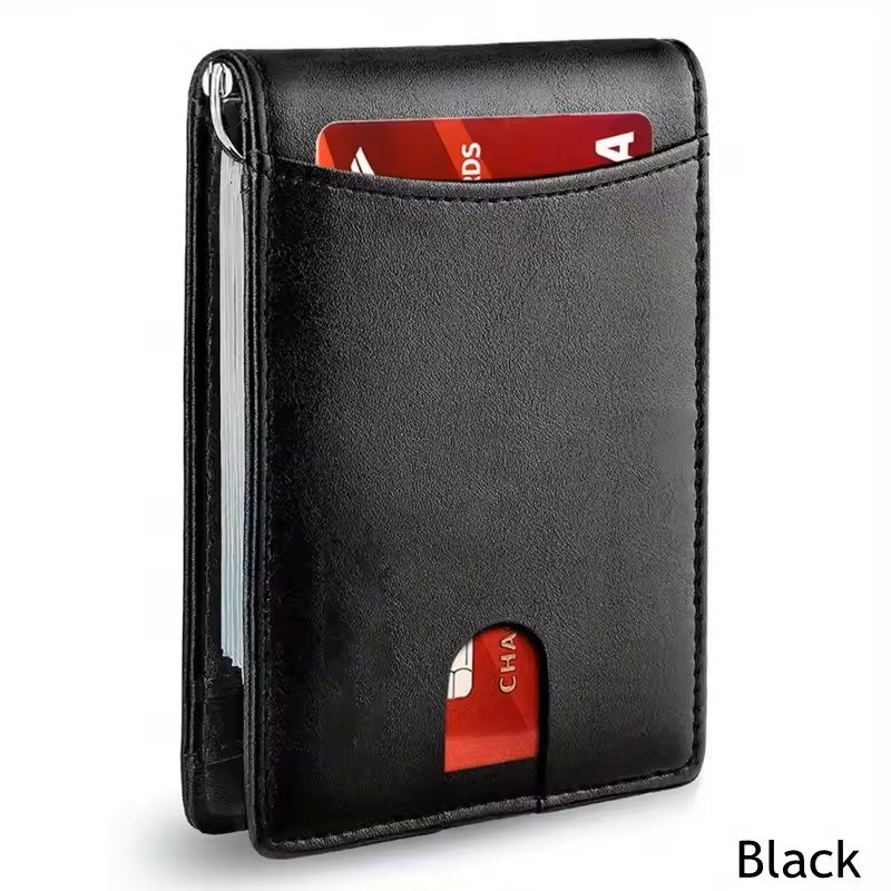 Slim RFID-Blocking Smart Wallet with Money Cli