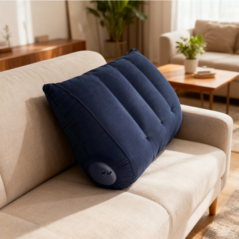 Portable Inflatable Camping Pillow - Lightweight Wedge Cushion for Sleep Support | Air Cushion Body Positioner