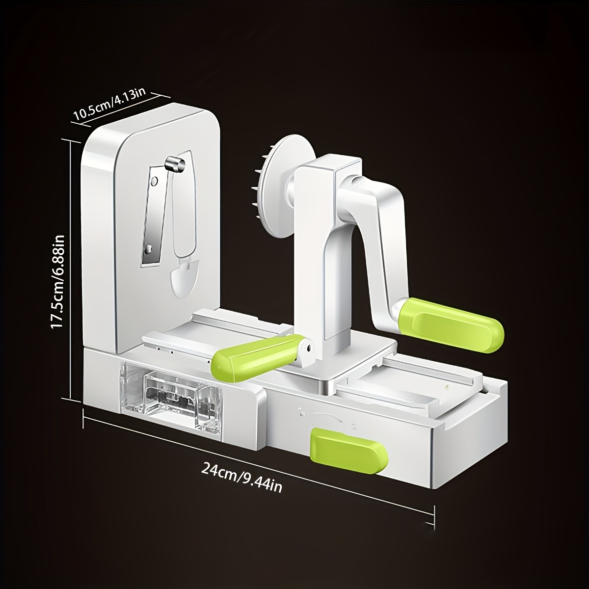 Stainless Steel Vegetable Spiralizer & Potato Noodle Maker Multifunctional Fruit Grater & Salad Slicer