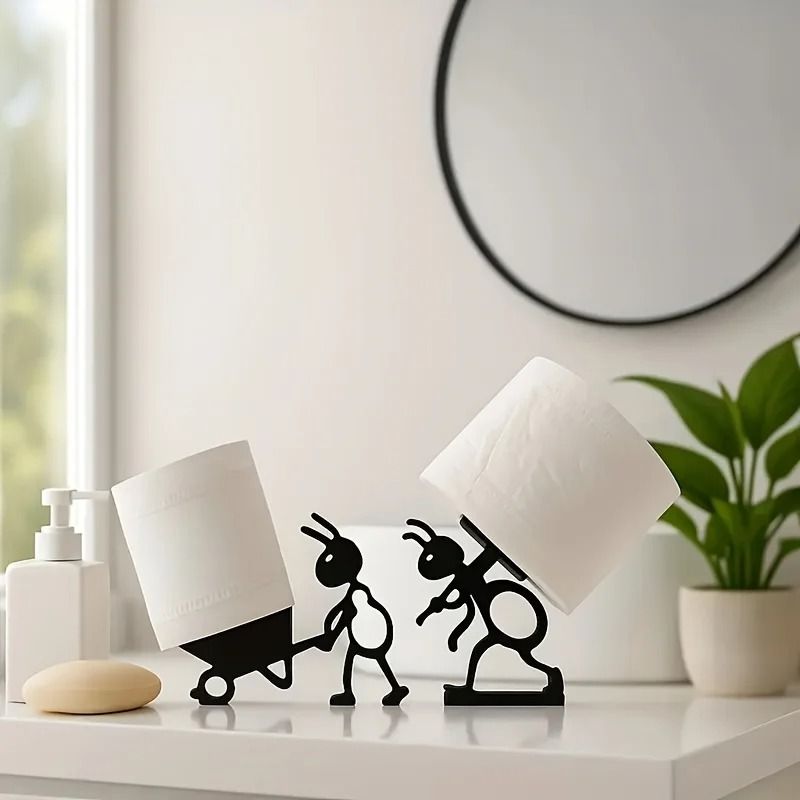 Cute Minimalist Animal Tissue Holder Paper Roll Holder Gift Idea
