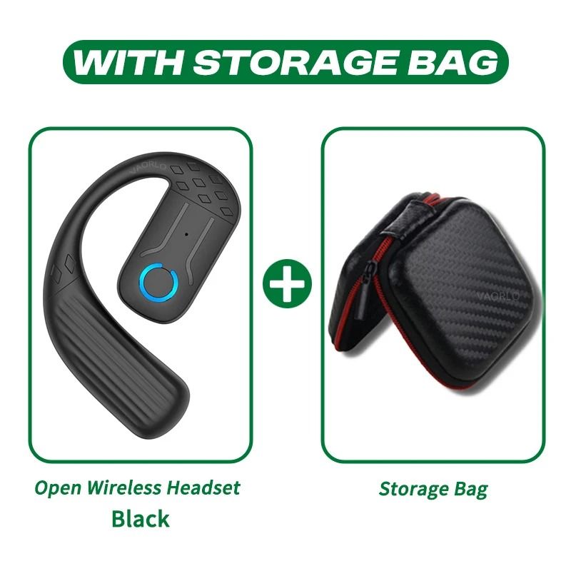 Open Wireless Earphone Bluetooth 5.4 with Rotation and Mic