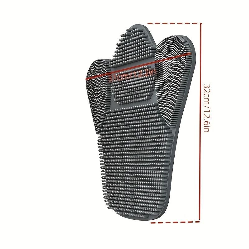 Extra Large Suction Cup Back Scrubber with Soft Bristles for Deep Cleansing and Massage