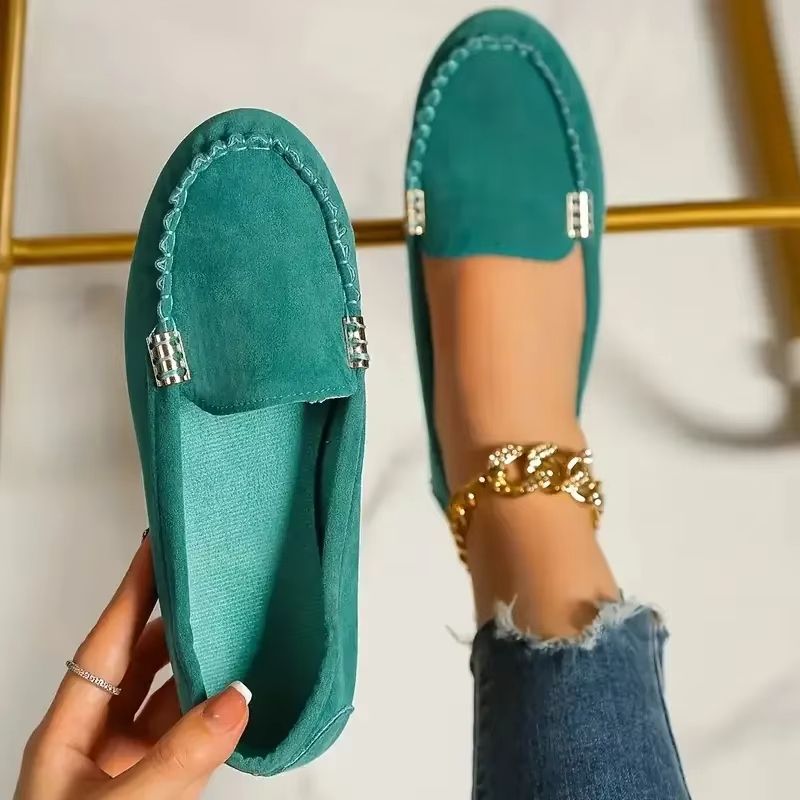 Women Casual Flat Loafers Non Slip Soft Denim Slip On Shoes Spring Autumn 2024