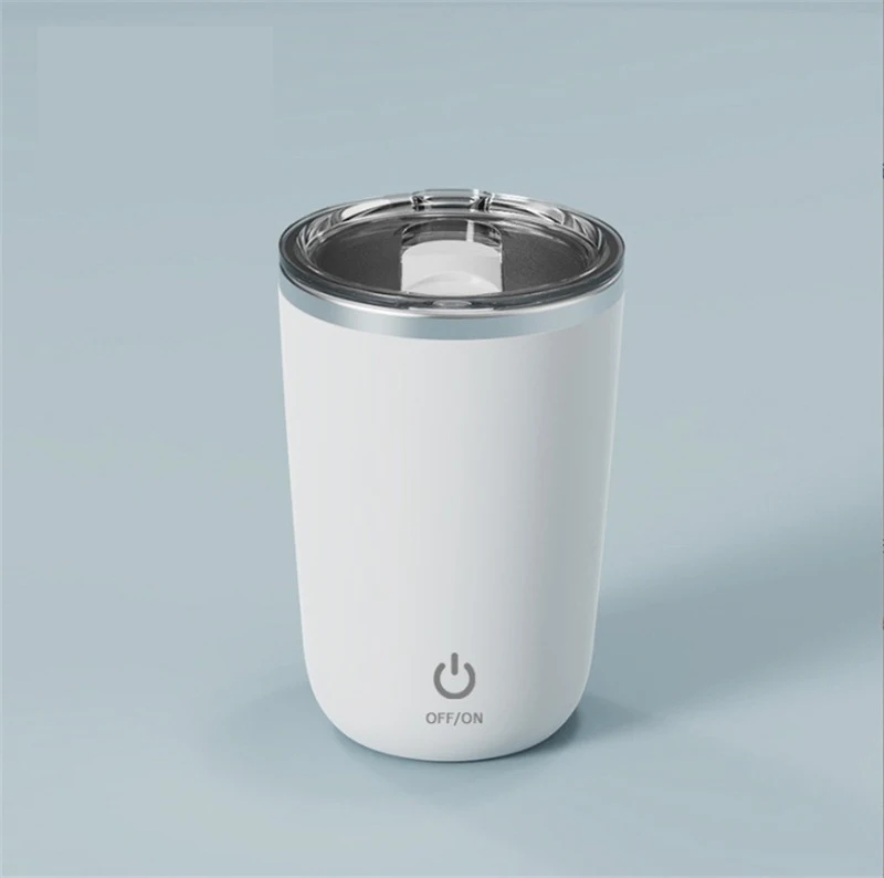 Rechargeable Automatic Coffee Stirring Mug, Lazy Rotating Magnetic Stirring Cup, Stainless Steel Milk Mixing Mug, Electr