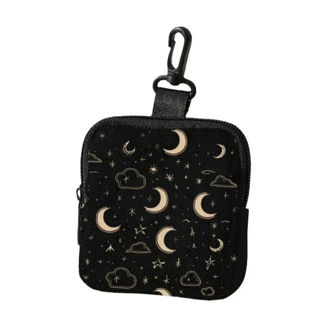 Cat Print Mini Coin Purse – Waterproof Artificial Leather Earphone & Card Bag