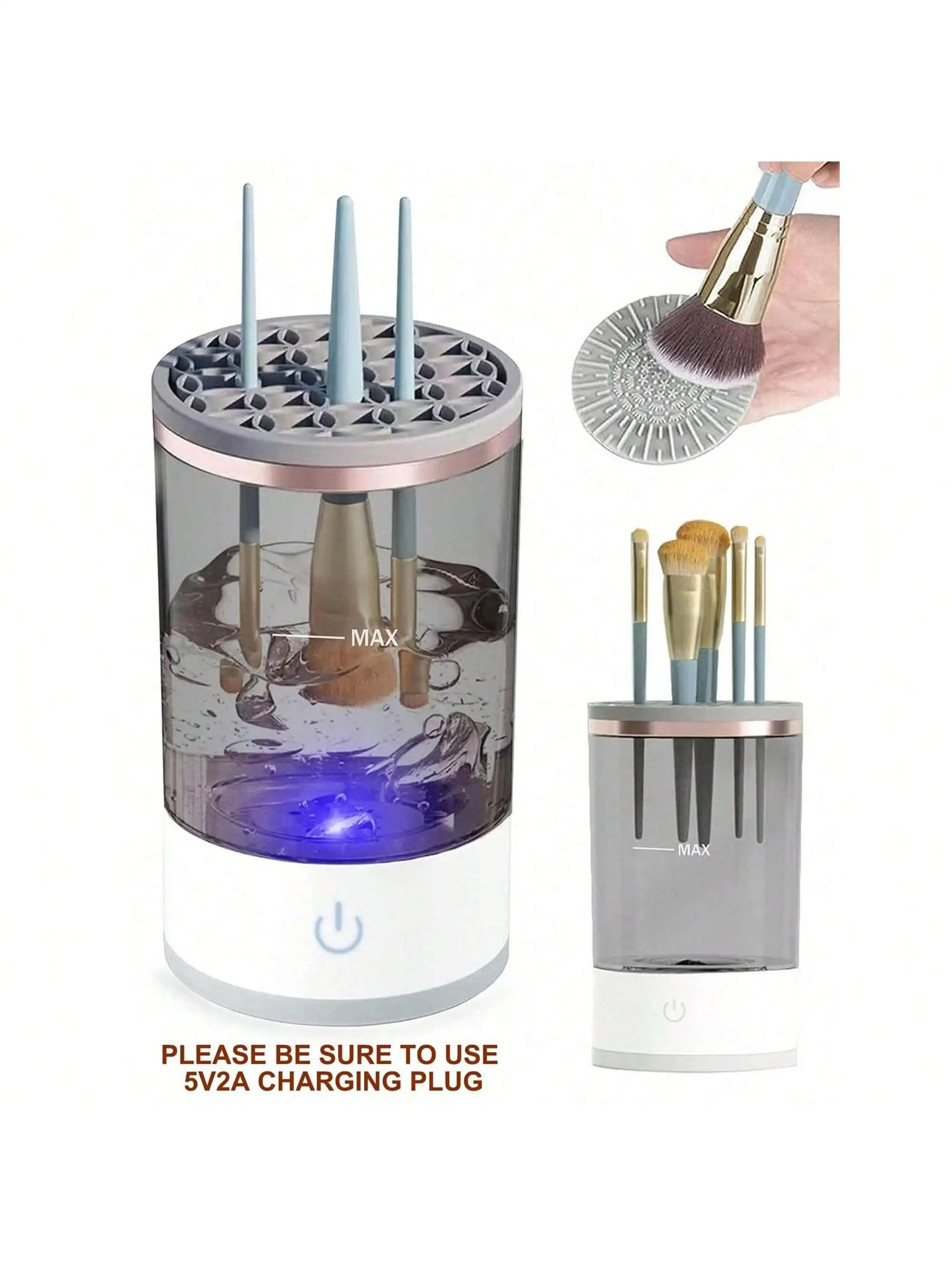 GlowSpin Electric Makeup Brush Cleaner Machine