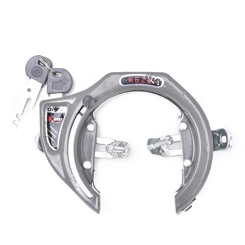 Heavy-Duty Metal Horseshoe Bike Lock with Keys, Anti-Theft Bicycle Padlock for MTB & City Bikes