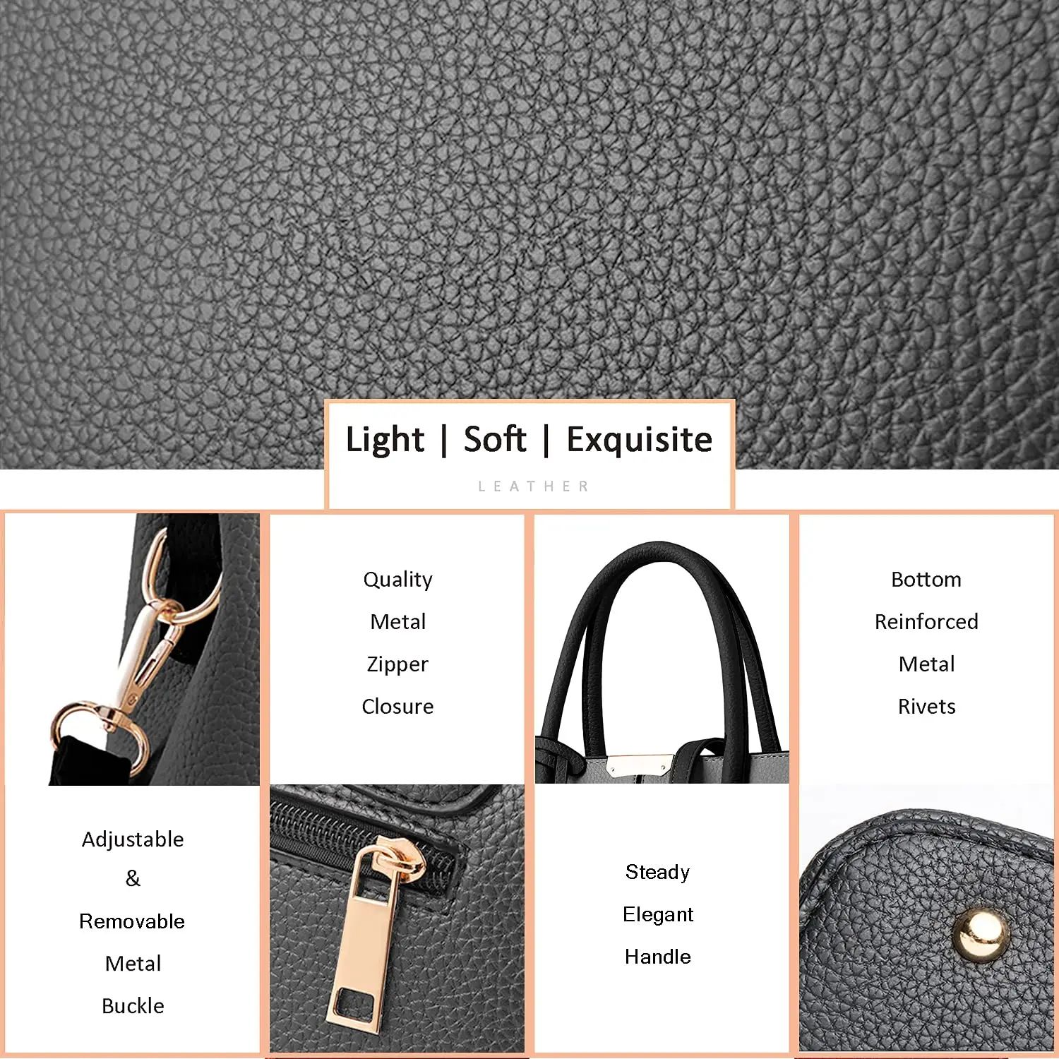 Luxury Style Womens Leather Handbag