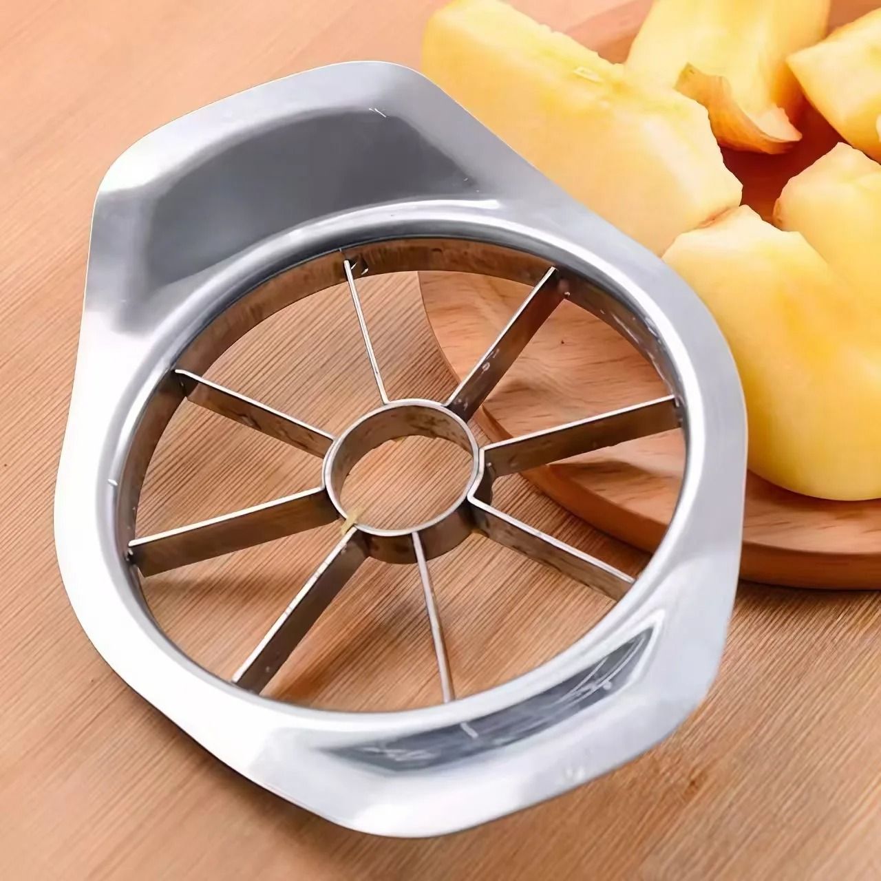 Stainless Steel Apple Slicer Corer Fruit Cutter Divider with Comfortable Handle