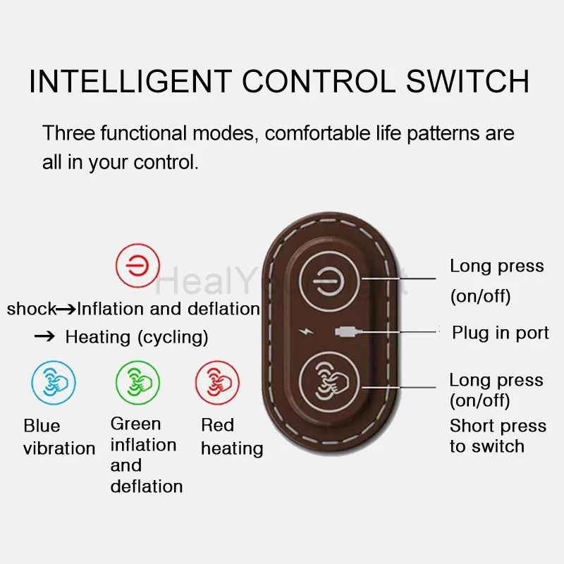Electric Neck Massage Pillow with Heating, Vibration & Memory Foam Support