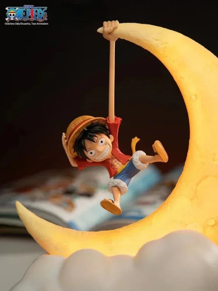 One Piece Luffy Night Light Magnetic Control Moon Lamp