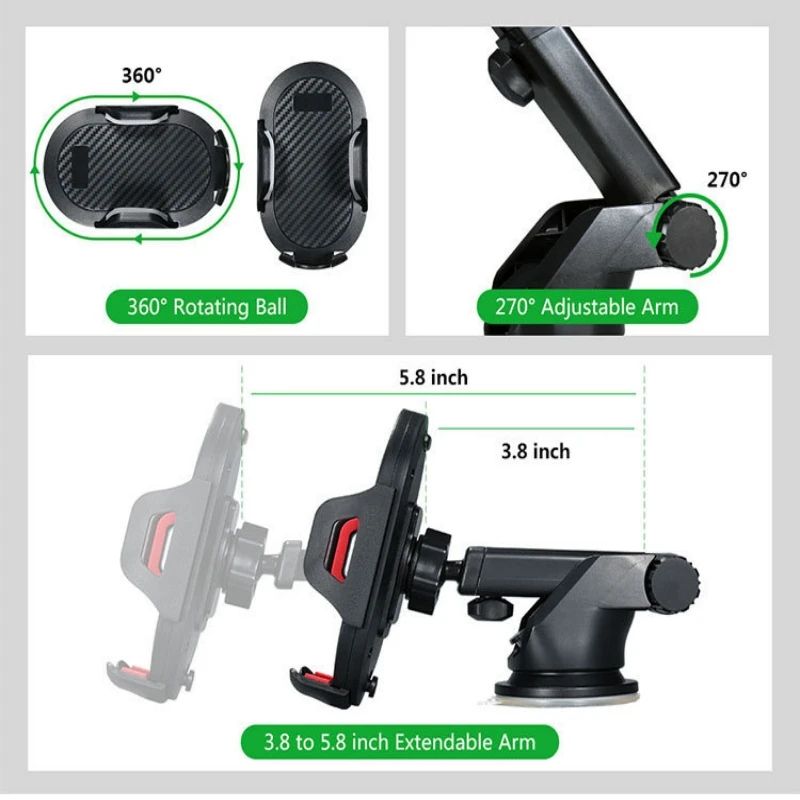 Suction Cup Car Phone Holder Mount