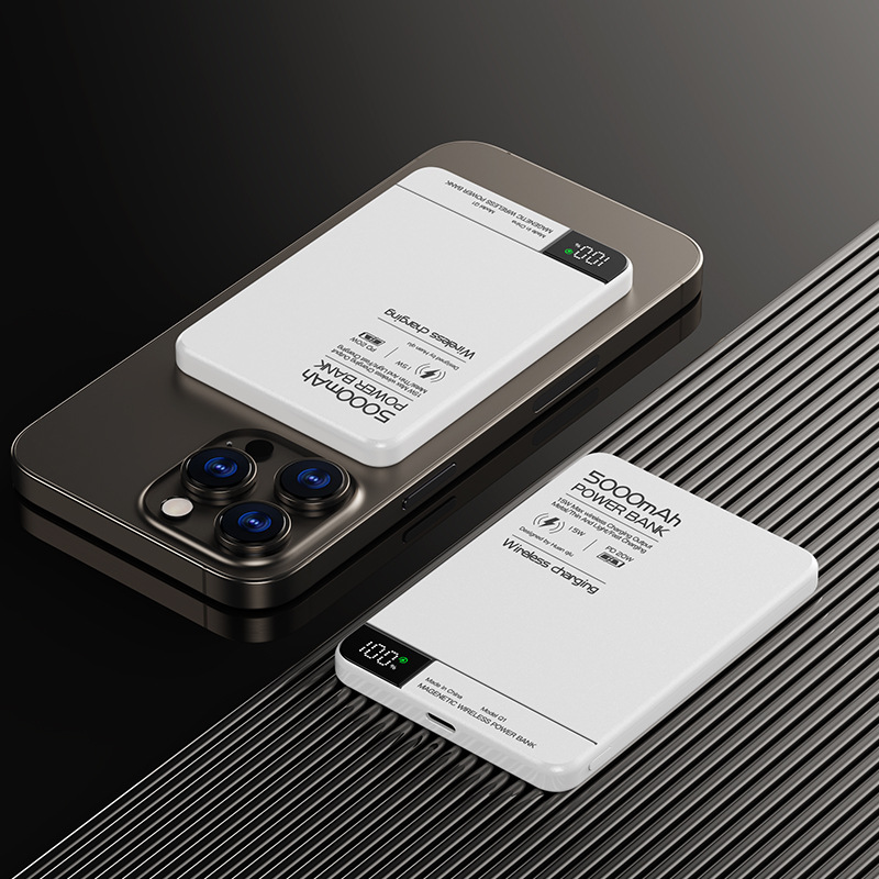 Super Fast Charging Power Bank Magnetic , Wireless Charger Powerbank For Magsafe, iPhone Samsung Huawei Xiaomi