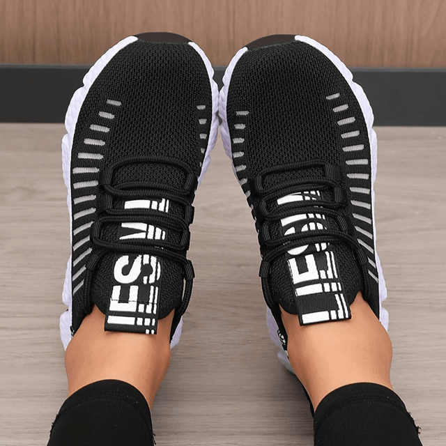 AirStride Breathable Mesh Sneakers Lightweight Soft Sole Sports Shoes for Jogging Walking and Casual Wear