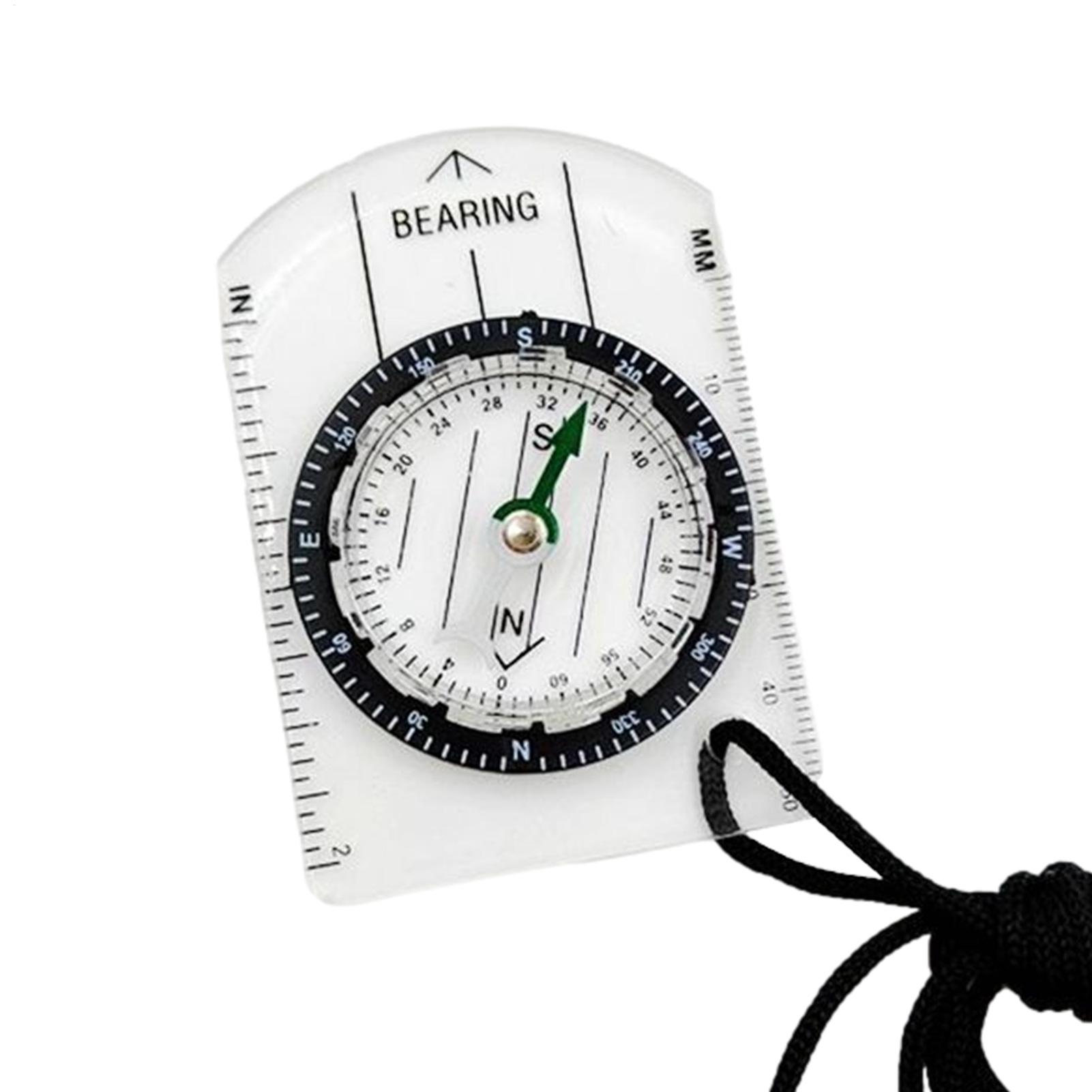 Multifunctional Hiking Compass & Map Ruler Outdoor Survival Tool