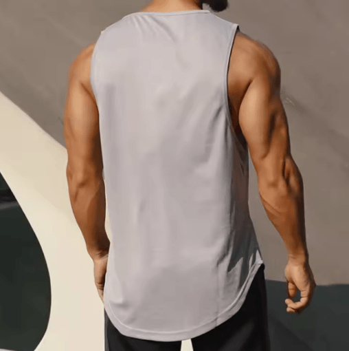 Mens Quick Dry Running Tank Top Loose Fit Marathon & Training Vest