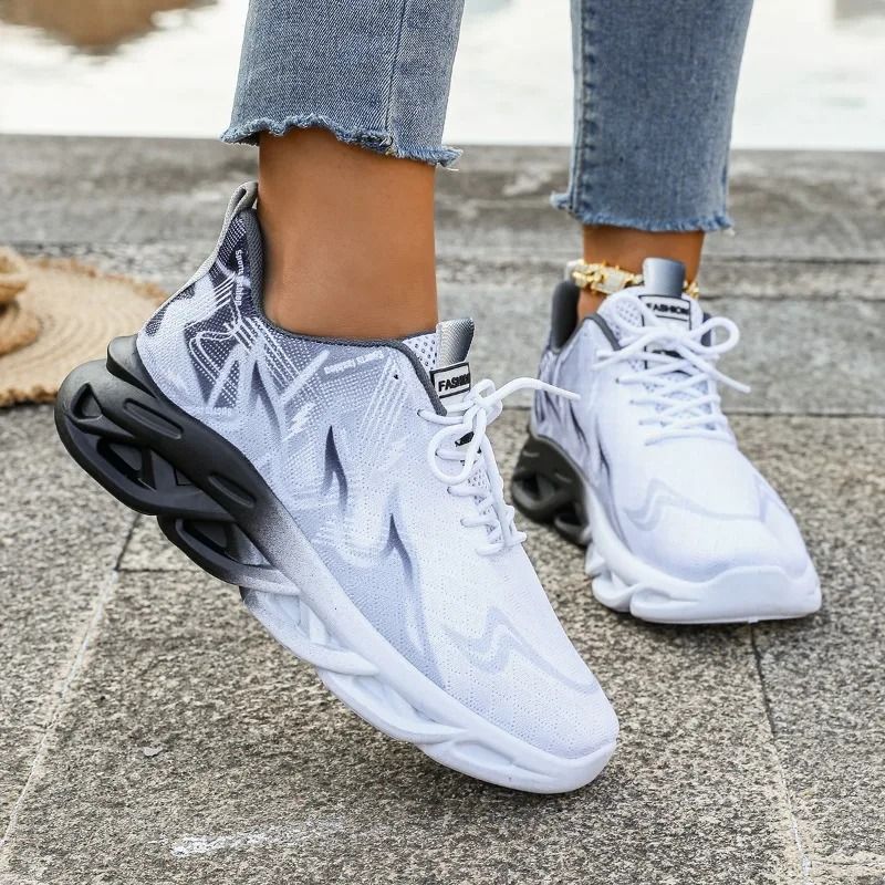 Womens Lightweight Breathable Slip On Fitness Sneakers