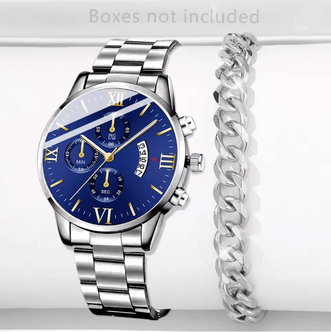 Stainless Steel Luxury Quartz Watch
