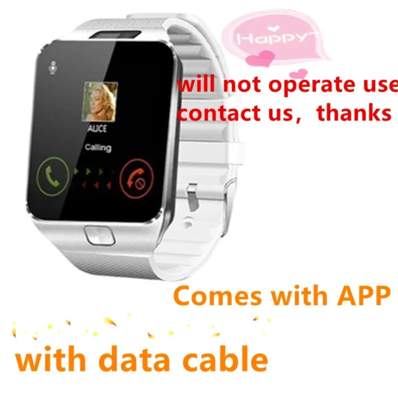 Bluetooth Smart Watch with Camera and Waterproof Touchscreen Design