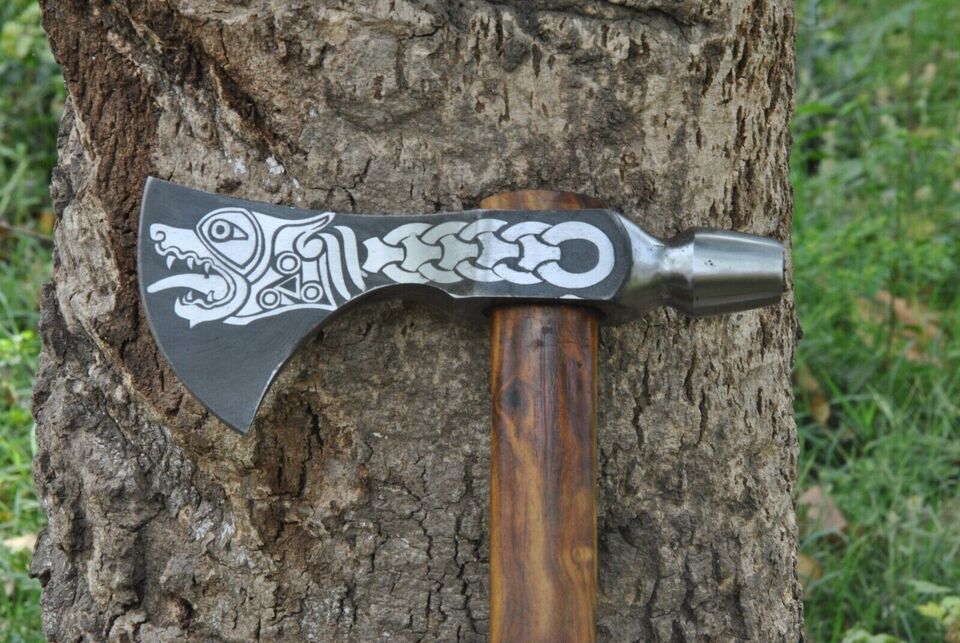 Hand-Forged Carbon Steel Axe | 19
