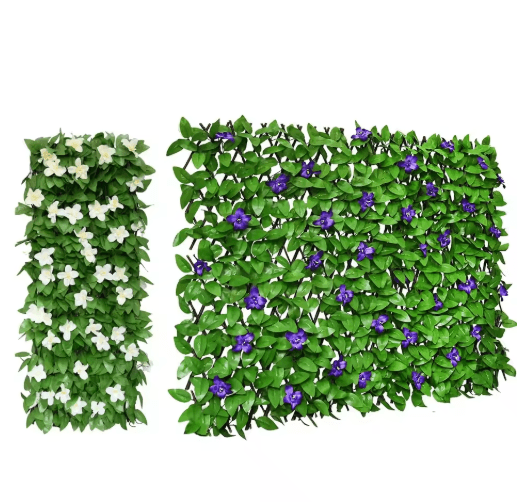 Expandable Artificial Ivy Privacy Screen Stylish Outdoor Privacy Fence for Balcony & Garden