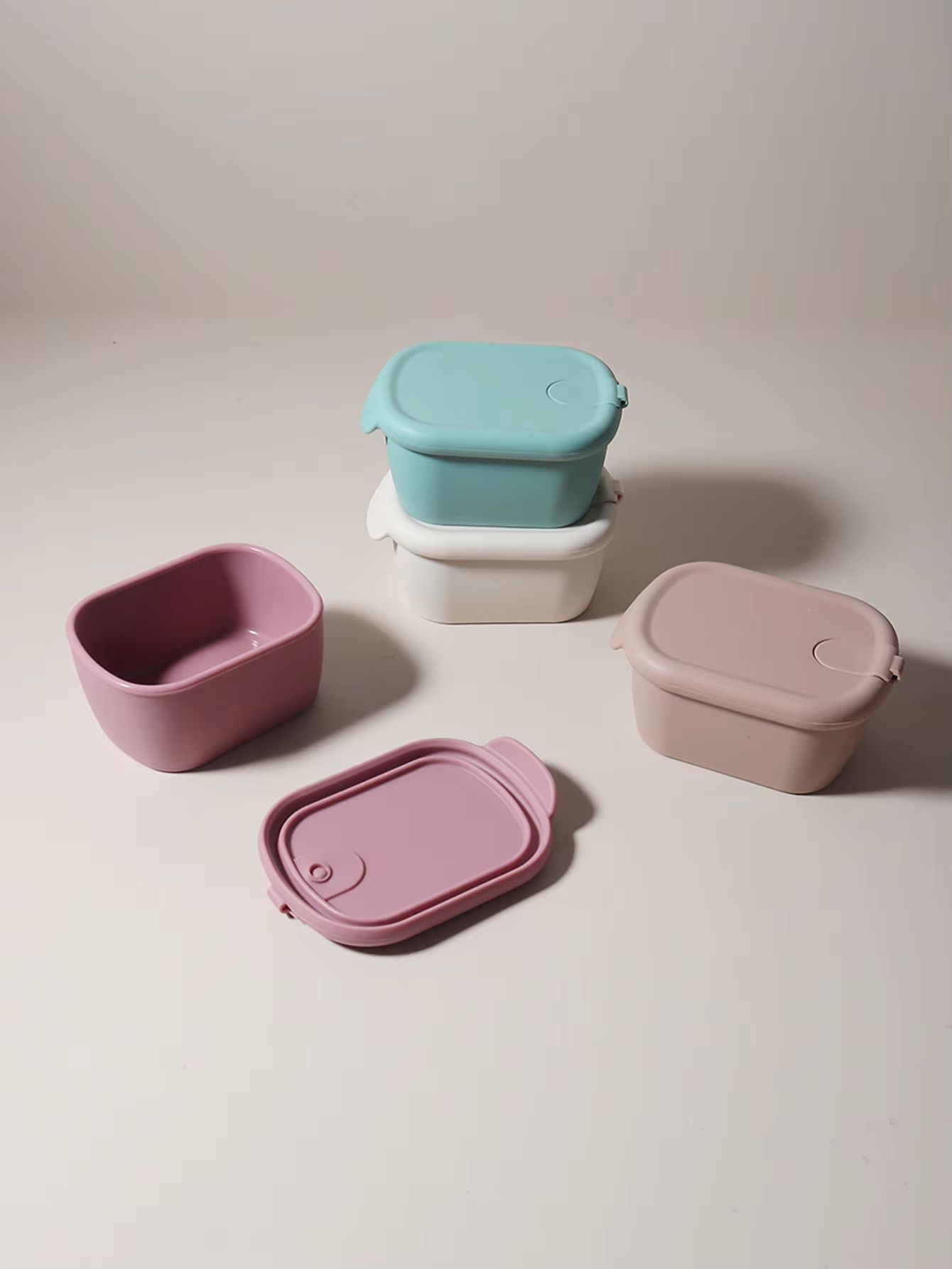 Personalized 10.14 fl oz Silicone Baby Snack Box Custom Name Leak Proof Bento Container