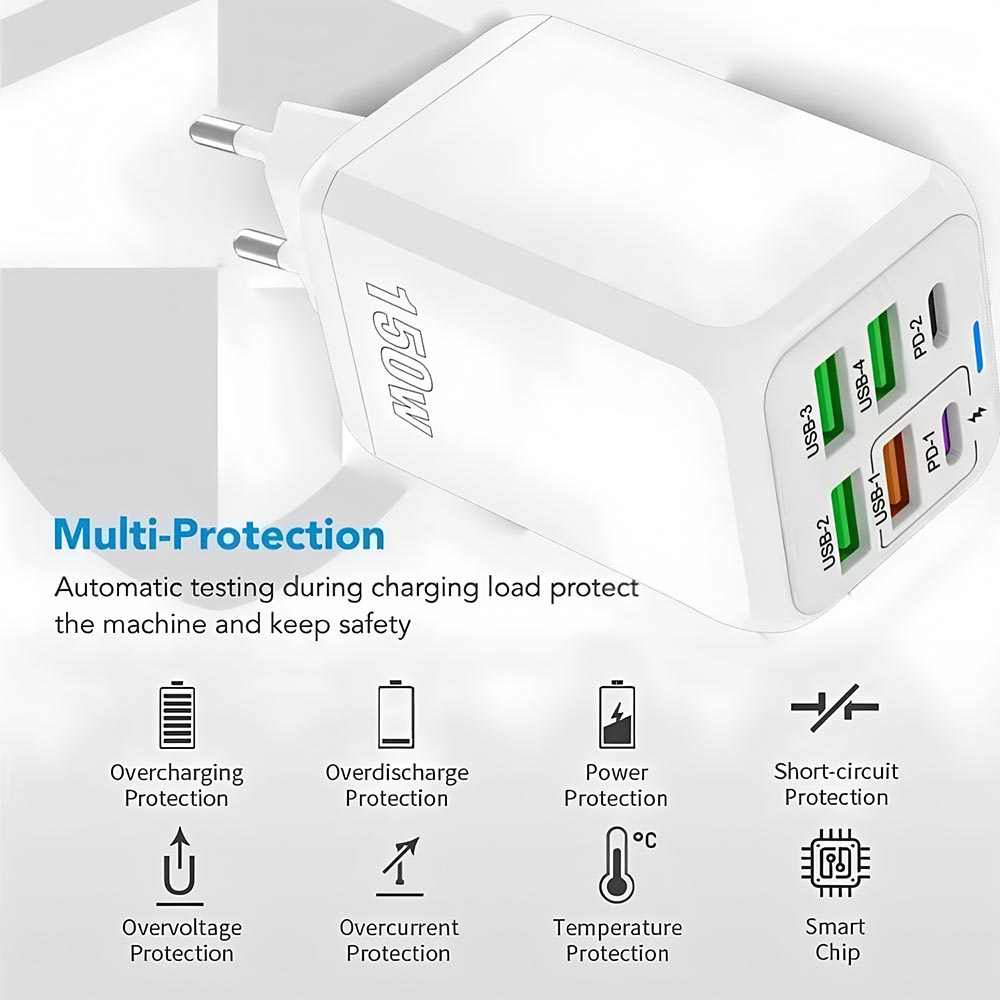 USB Charger Wall Adapter Quick Charge PD Fast Charging Power Adapter