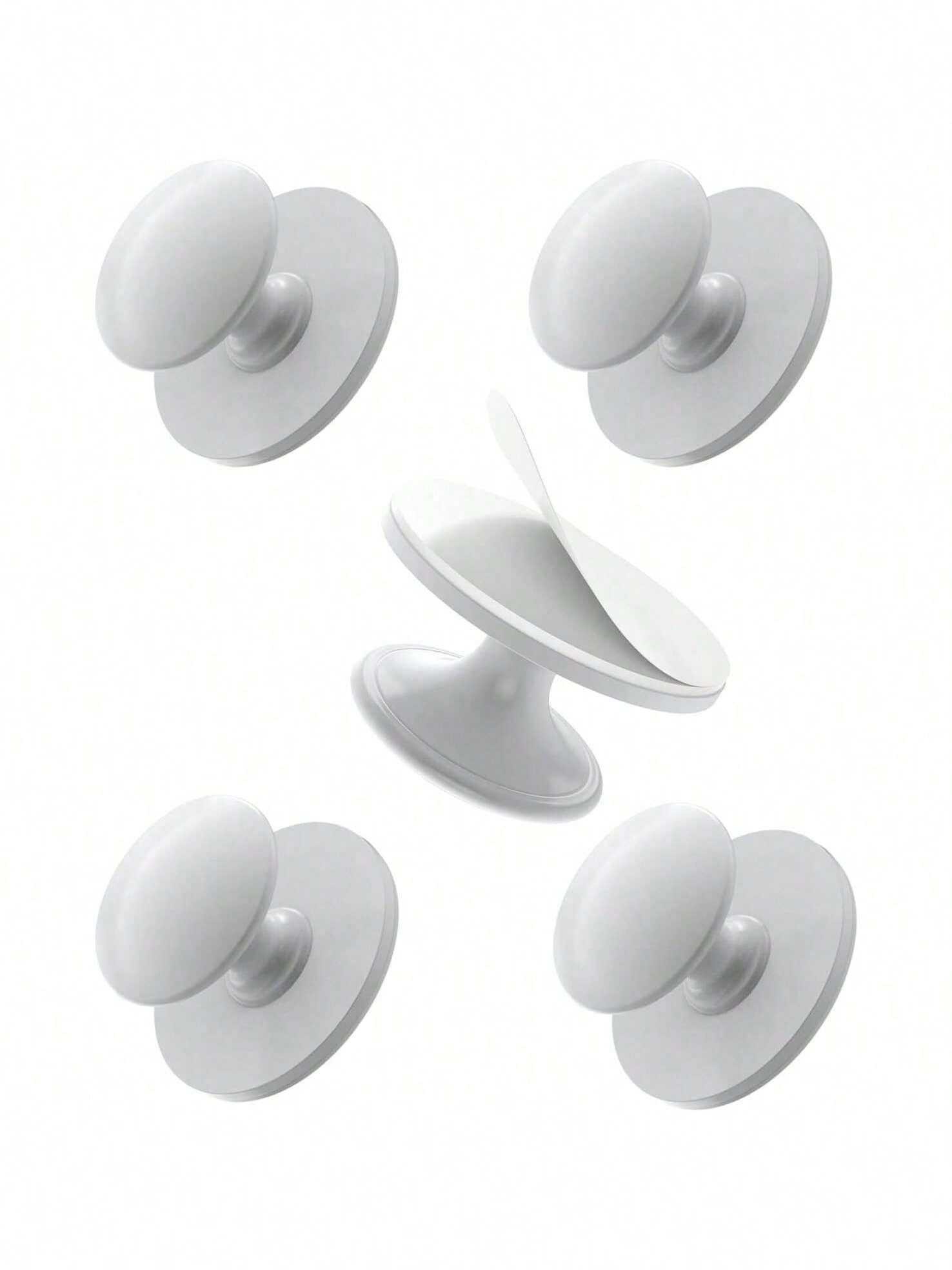 Self Adhesive Cabinet Knobs Stainless Steel No Drill Drawer Pulls