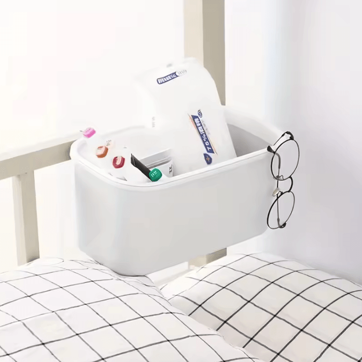 Bedside Hanging Basket Phone Shelf for Student Dorm Storage
