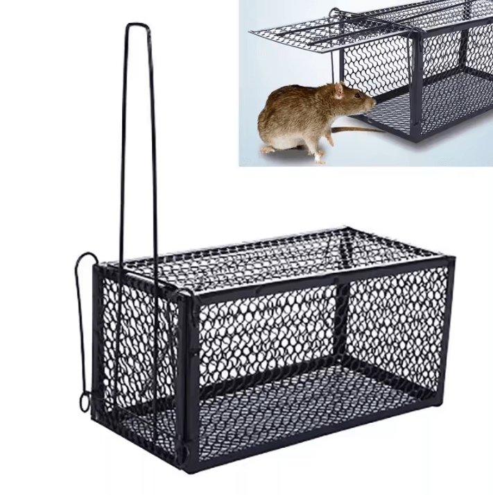 Smart Self-Locking Mousetrap – Reusable Metal Rat Trap & Humane Mouse Catcher for Indoor Outdoor