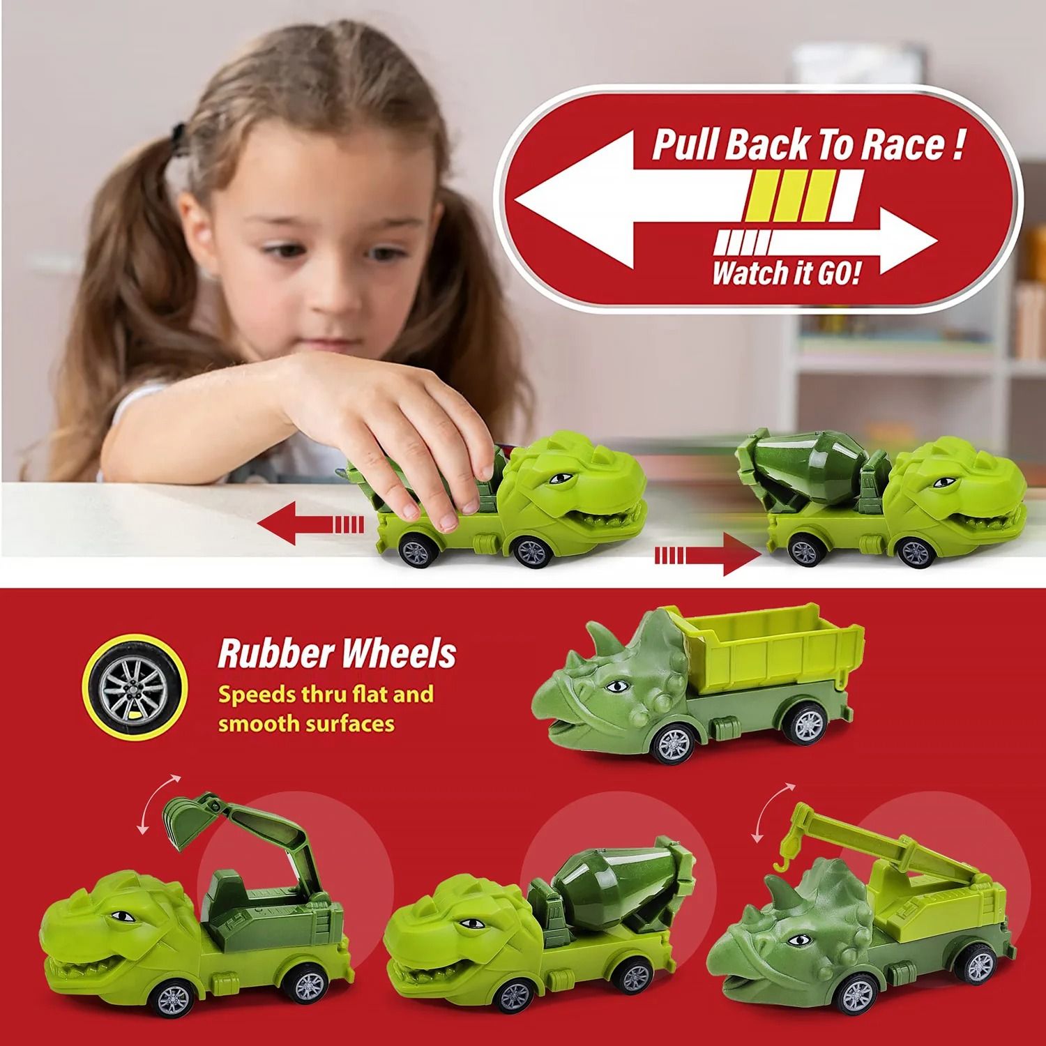 Children Electric Magic Climbing Dinosaur Car Track Toy