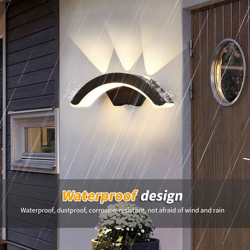 Modern IP66 Waterproof Outdoor Wall Light – Durable Porch & Garden Sconce for All-Weather Lighting