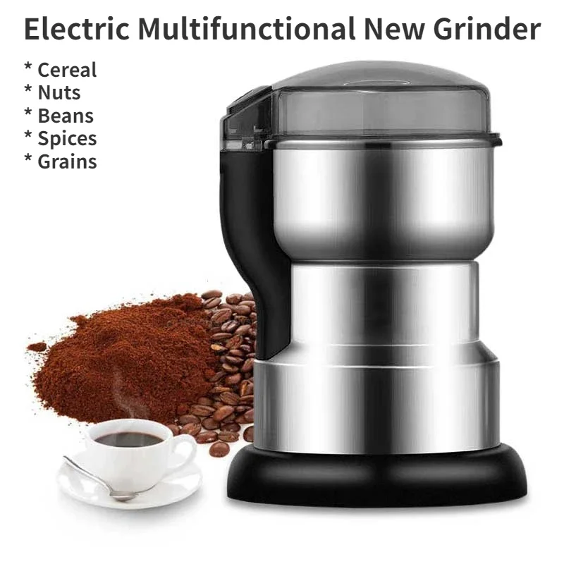 Electric Multifunctional Coffee & Spice Grinder for Home Use