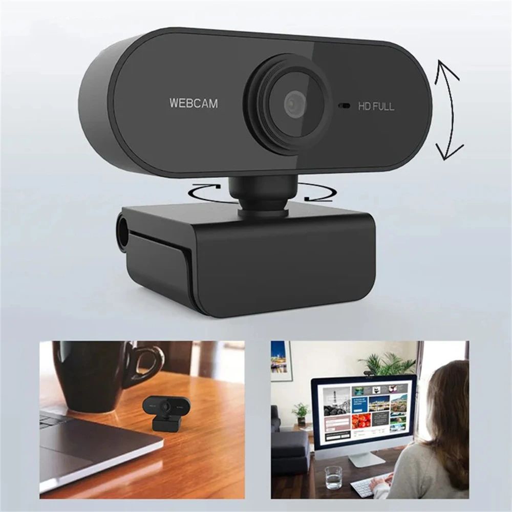 ClearView 2K HD Webcam with Microphone – USB Web Camera for Laptop & Desktop