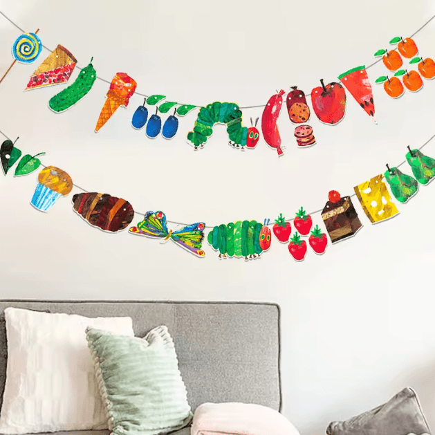 Very Hungry Caterpillar Flag Banner – 3M Classroom Hanging Decoration Set