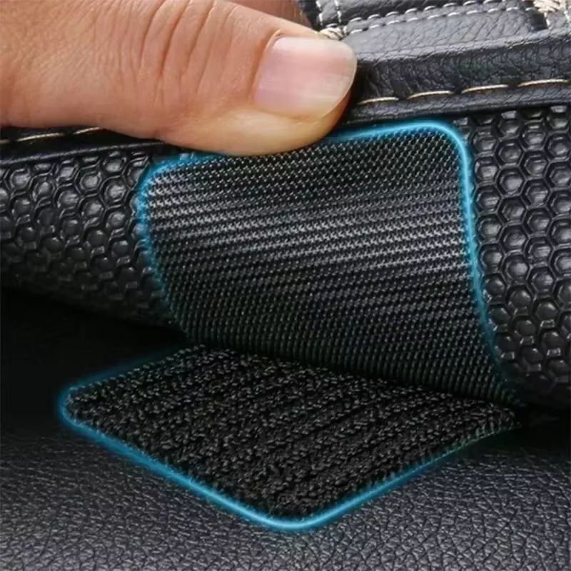 Heavy Duty Adhesive Hook & Loop Tape for Car Carpet Mats – Velcro Fixation Patch 2-Pack