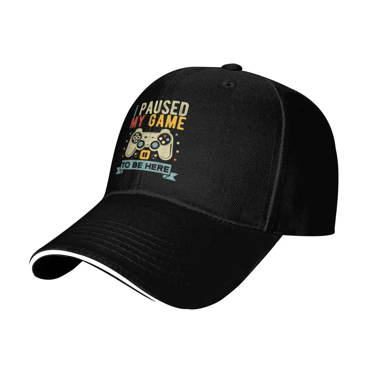 I Paused My Game To Be Here 1 Hat, Men's Baseball Cap Summer Hat Sports Caps, Lightweight Stylish Outdoor Hat