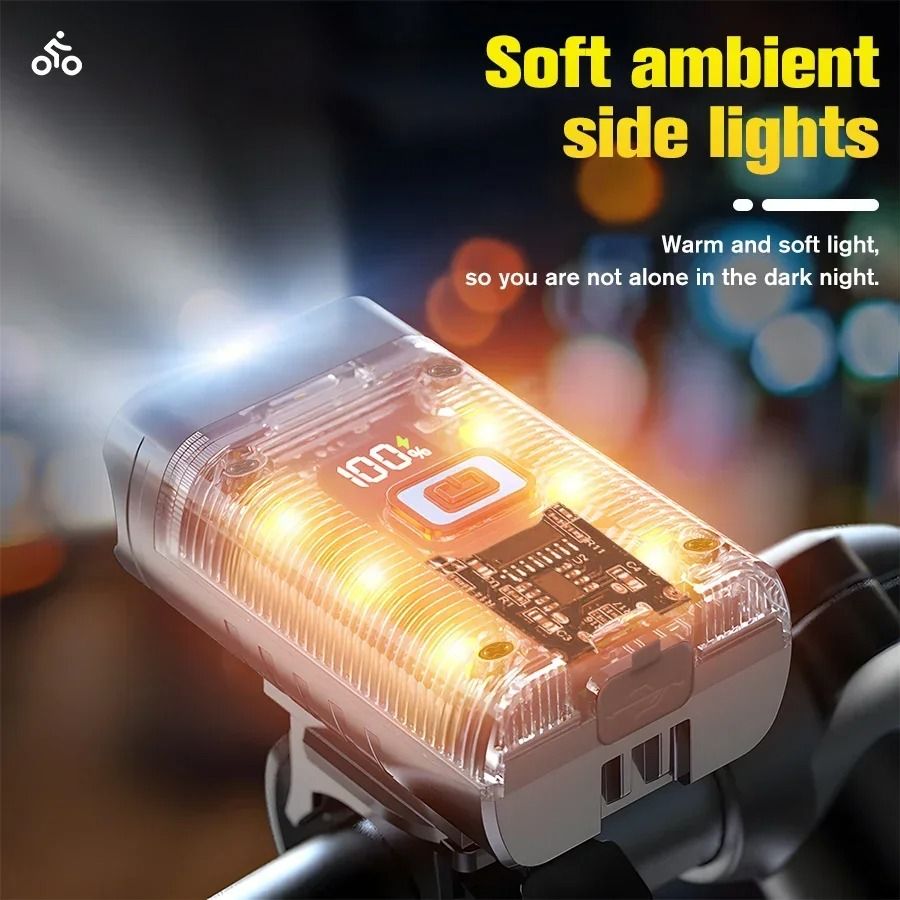 Rechargeable LED Bike Headlight with Waterproof Design and Multiple Modes