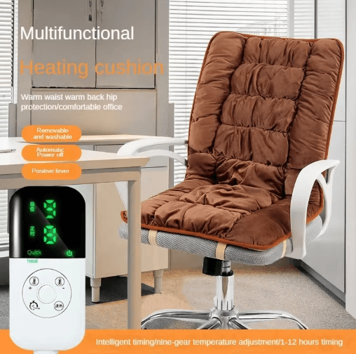 Electric Heated Seat Cushion with Adjustable Thermostat