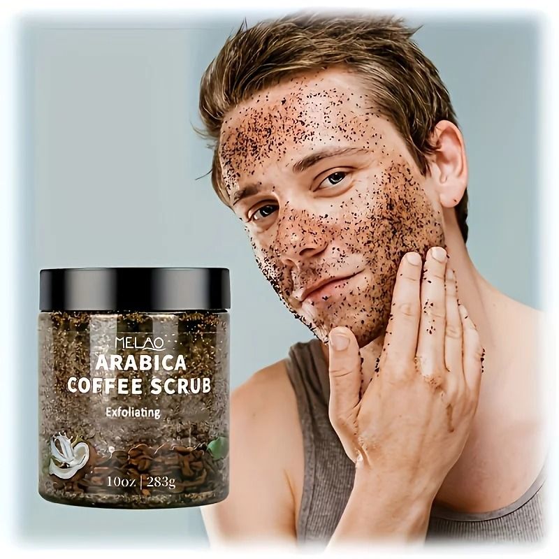 MELAO Arabica Coffee Body Scrub Exfoliating Dead Sea Salt Skin Care Scrub