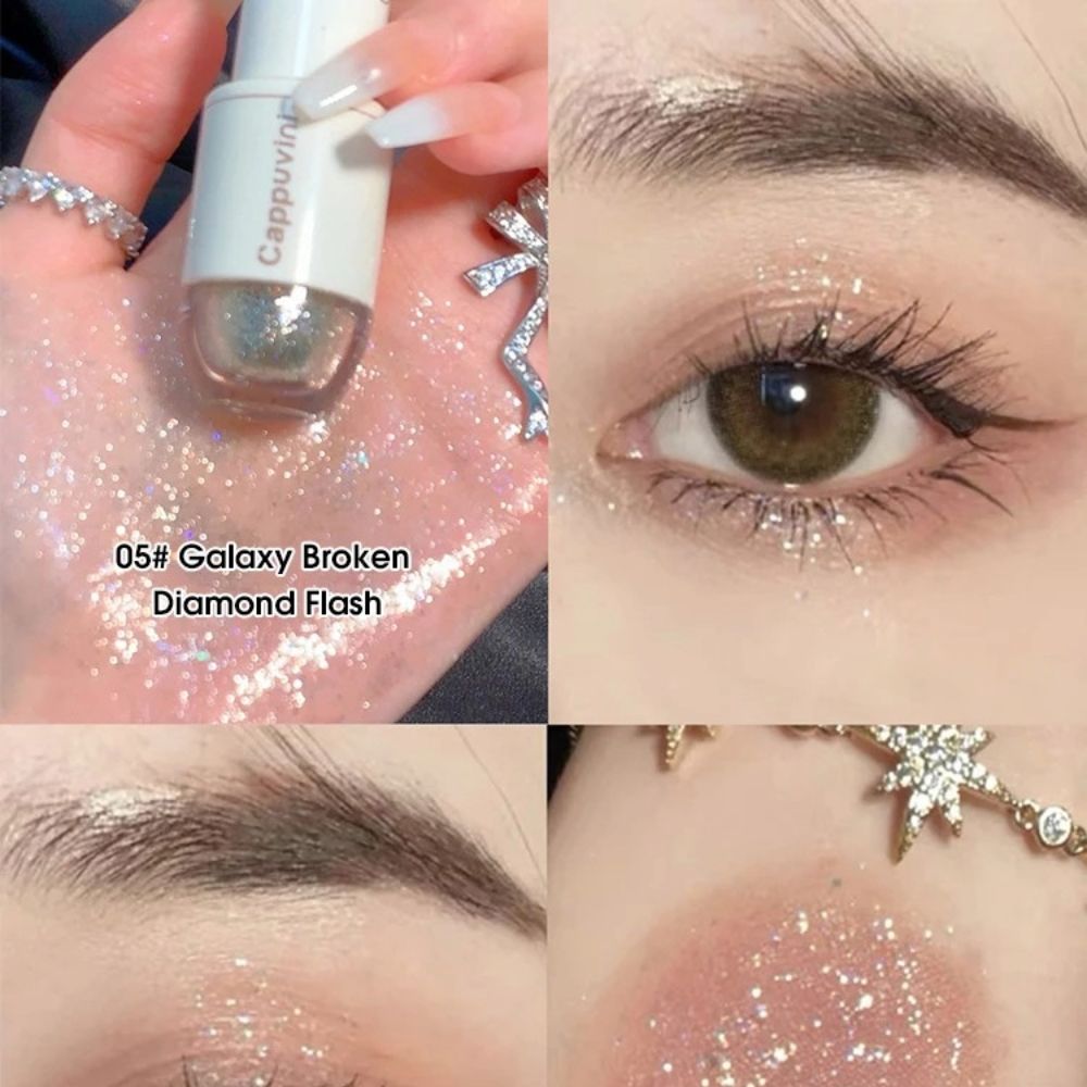 Cappuvini Star Dots Liquid Eyeshadow Pearlescent Glitter Shine