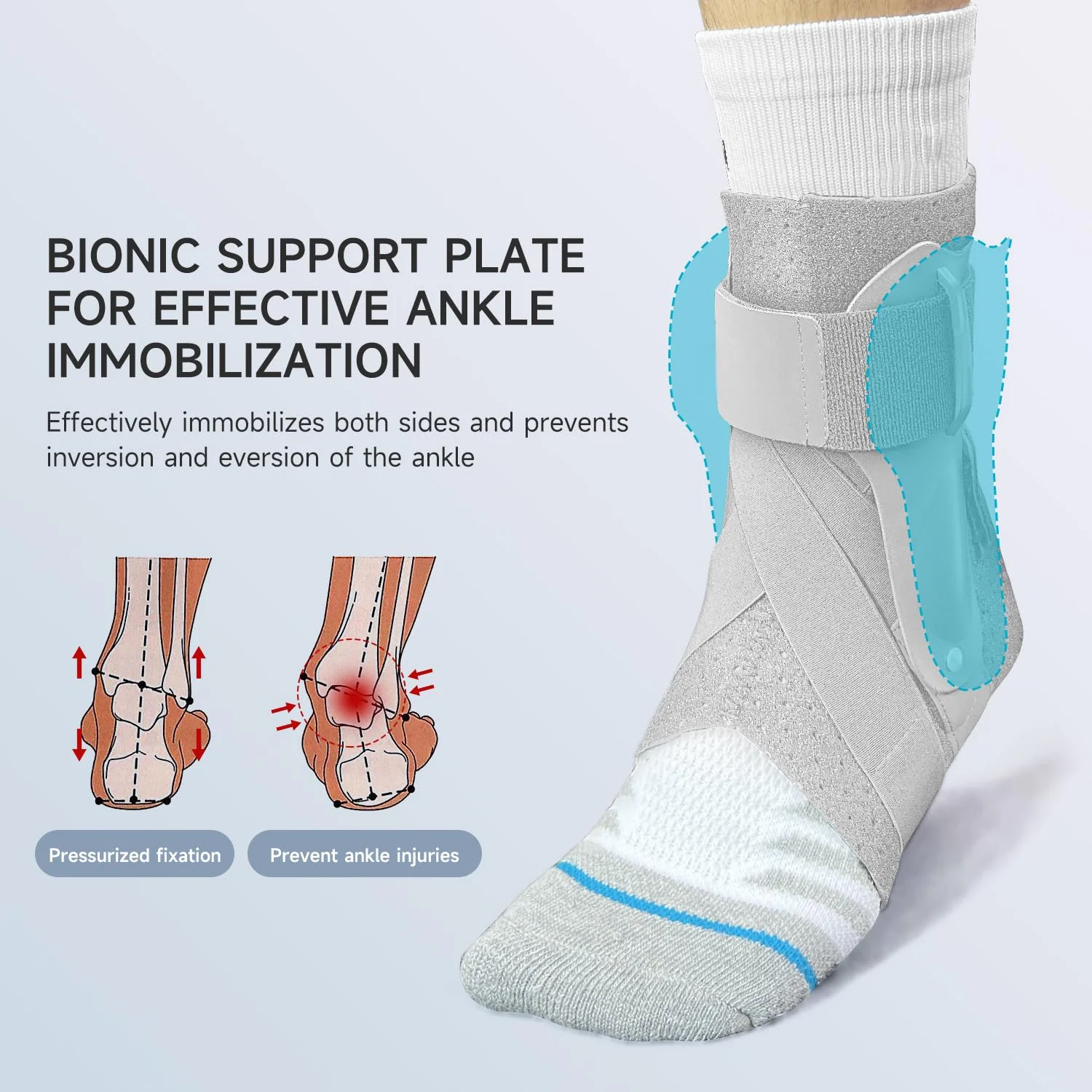 Ankle Support Brace for Men & Women Ideal for Achilles Tendon Injury, Sprains, & Recovery