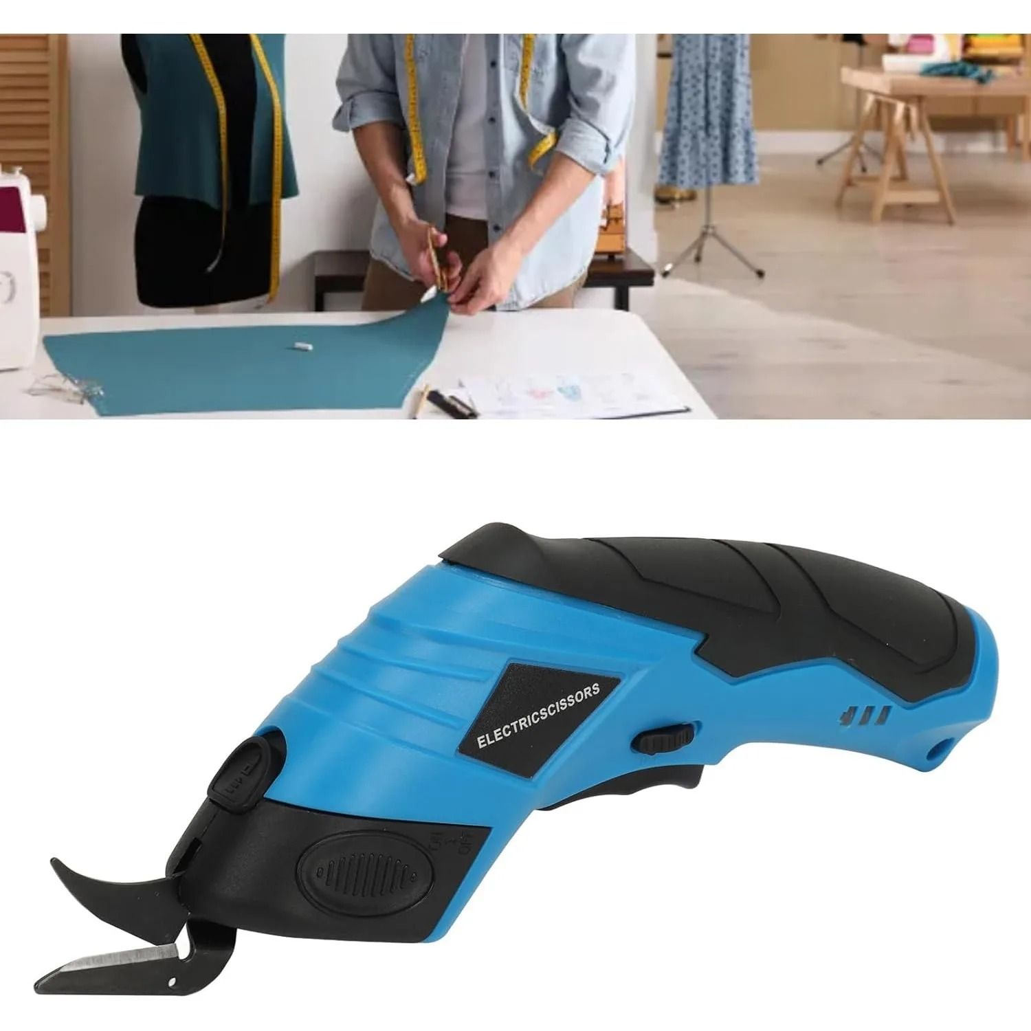 Cordless Electric Scissors Handheld Fabric and Cardboard Cutter